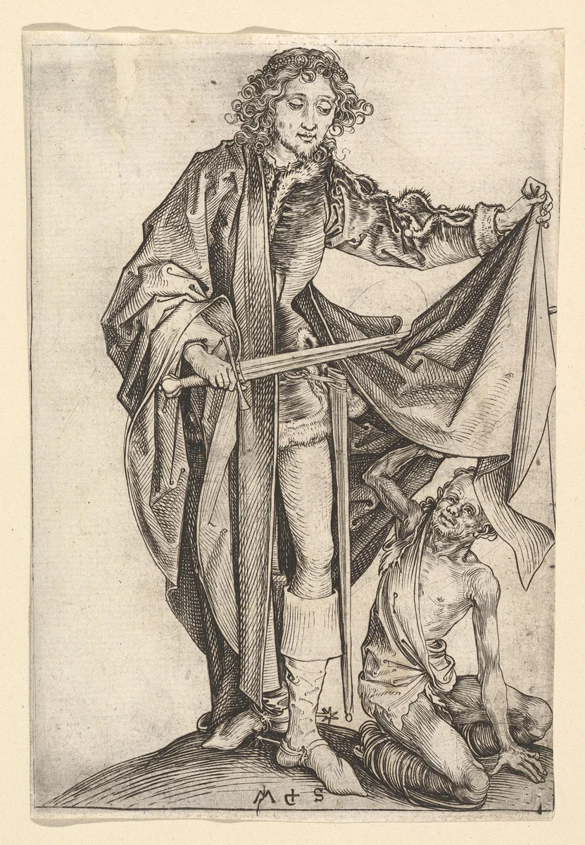 St. Martin by Martin Schongauer, print, 1470-1491