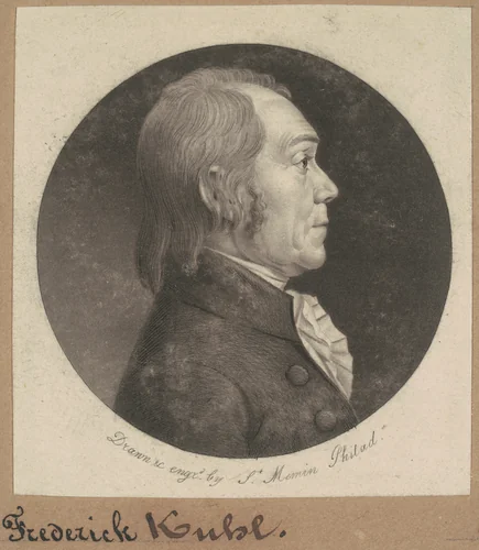 Frederick Kuhl by Charles B. J. Févret de Saint-Mémin, print, 1802