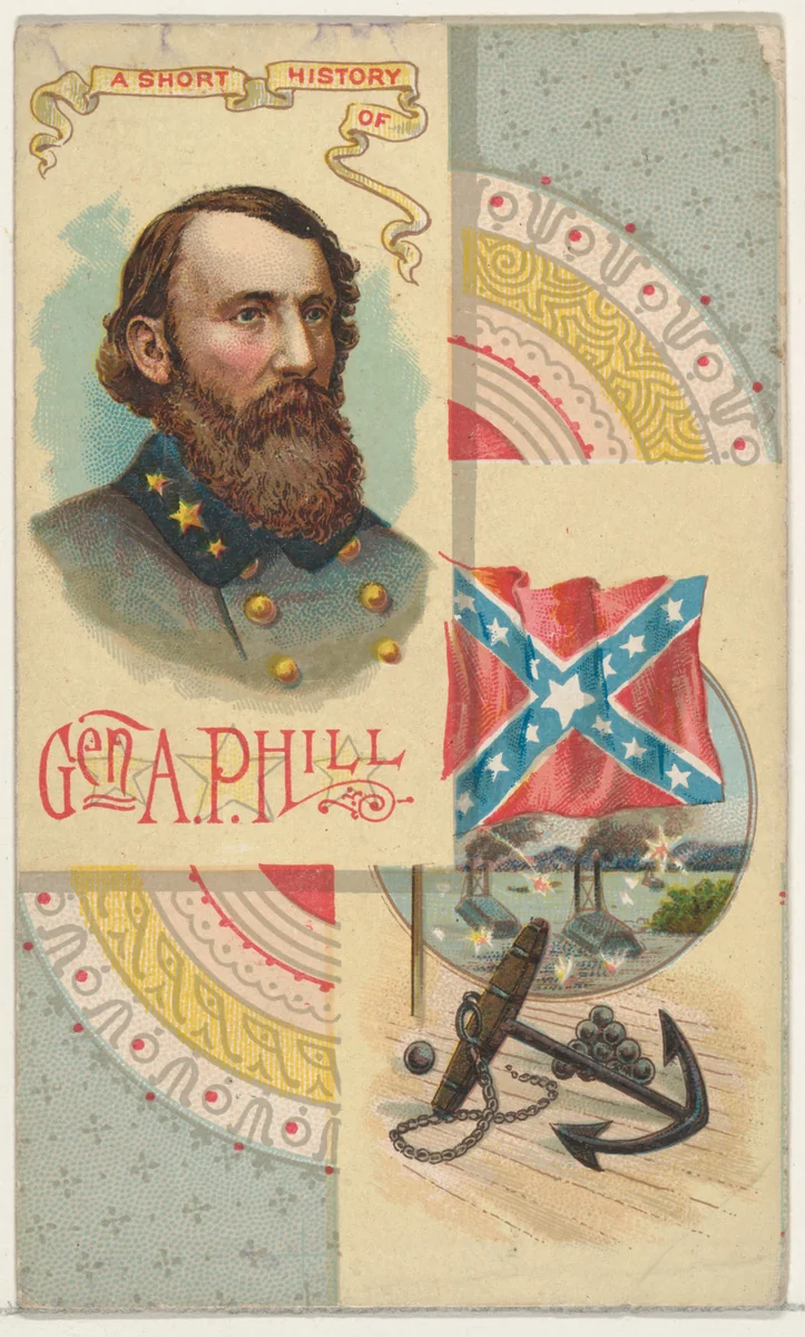 A Short History: General Ambrose Powell Hill, from the Histories of Generals series (N114) issued by W. Duke, Sons & Co. to promote Honest Long Cut Smoking and Chewing Tobacco by W. Duke, Sons & Co., print, 1888