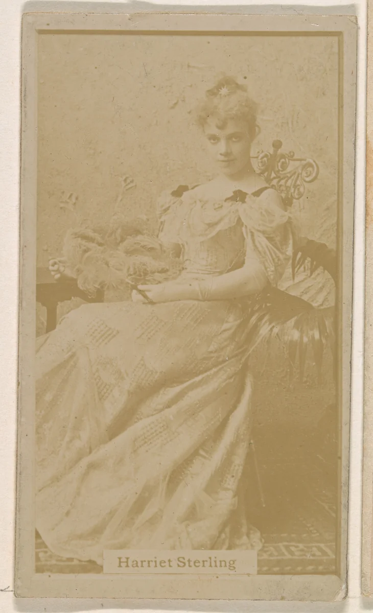 Harriet Sterling, from the Actresses series (N245) issued by Kinney Brothers to promote Sweet Caporal Cigarettes by Kinney Brothers Tobacco Company, photograph, 1890