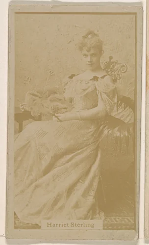 Harriet Sterling, from the Actresses series (N245) issued by Kinney Brothers to promote Sweet Caporal Cigarettes by Kinney Brothers Tobacco Company, photograph, 1890