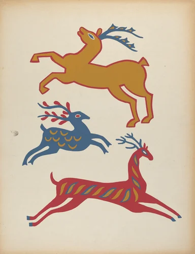 Plate 3: From Portfolio "Folk Art of Rural Pennsylvania" by American 20th Century, index of american design, 1939
