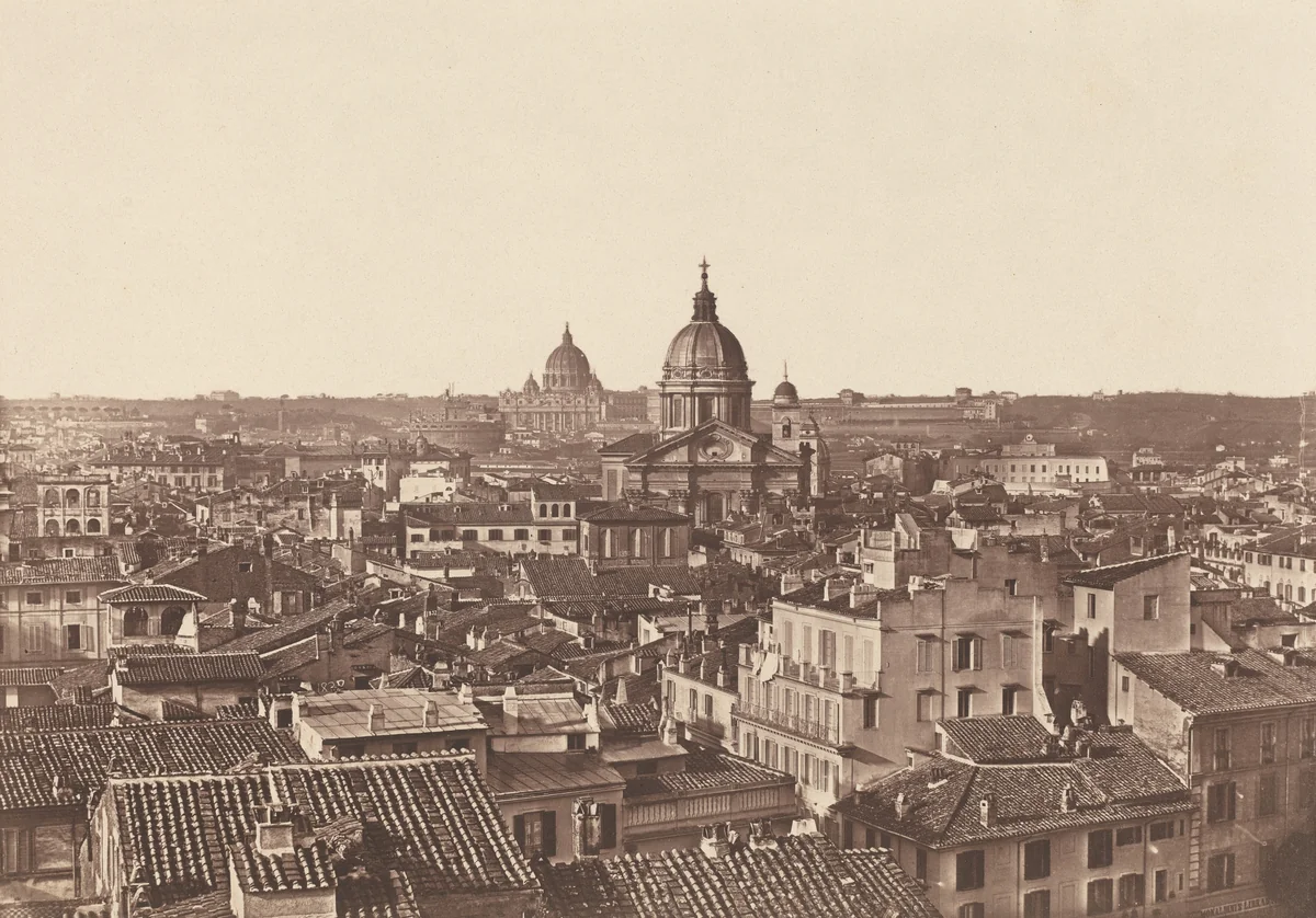 View of Rome by James Anderson, photograph, 1855
