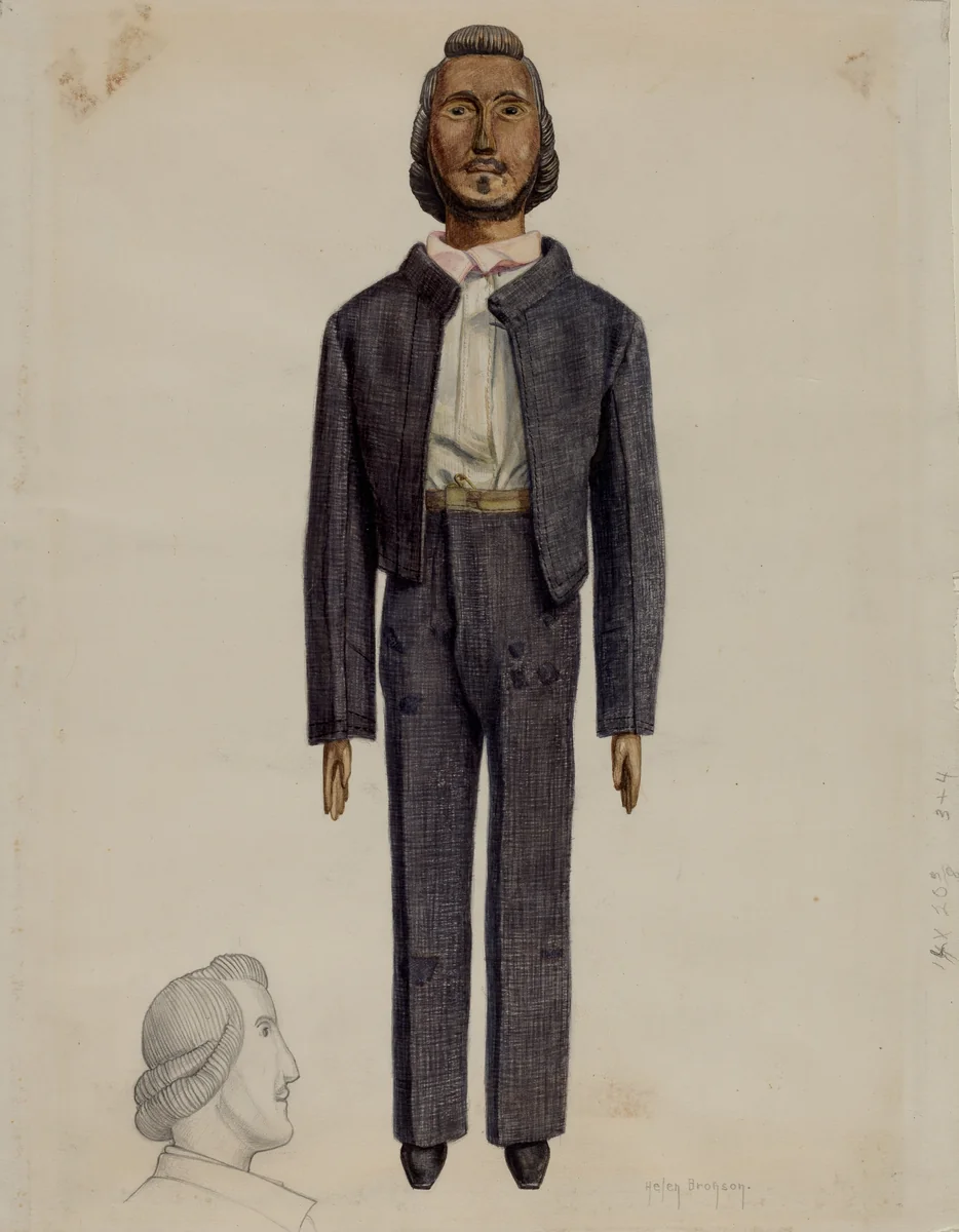 Doll by Helen Bronson, index of american design, 1937