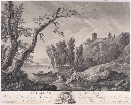 The Laboring Italian Women by Joseph Vernet, print, 1765