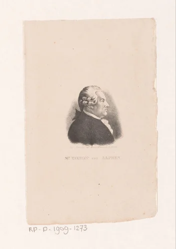 Portret van Hieronymus van Alphen by anonymous, print, 1838-1848