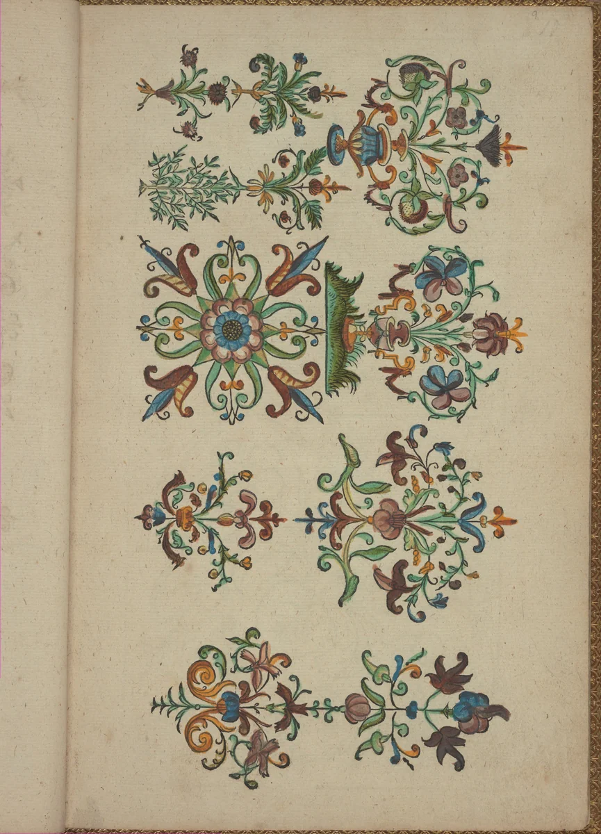 New Modelbüch (Page 9r) by Andreas Bretschneider, book, 1615