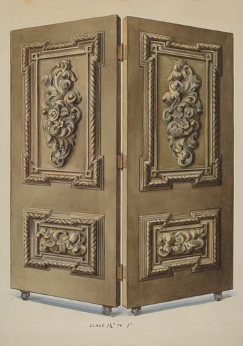 Doors by Alfred Koehn, index of american design, 1936