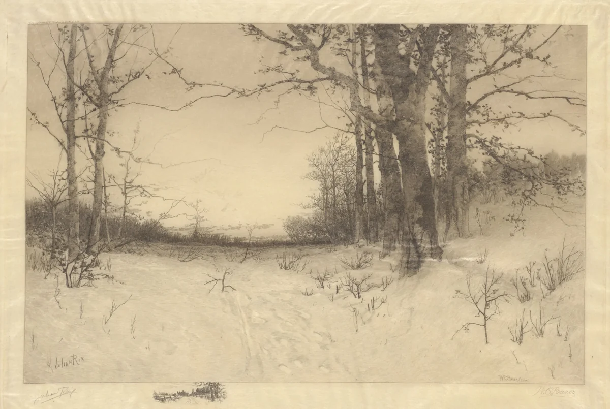 Midwinter by W.C. Bauer, print, 1888
