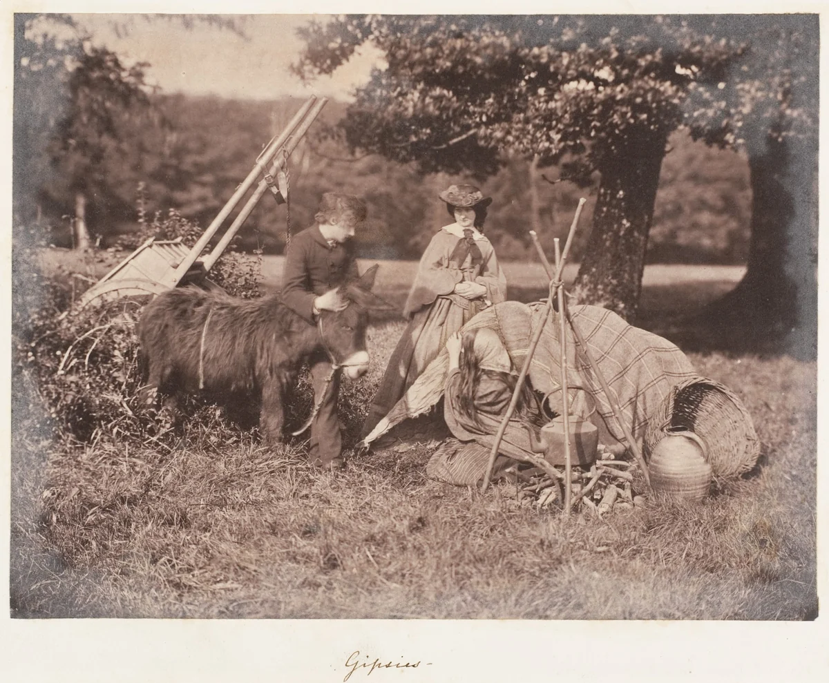 Gipsies by John Dillwyn Llewelyn, photograph, 1853-1856