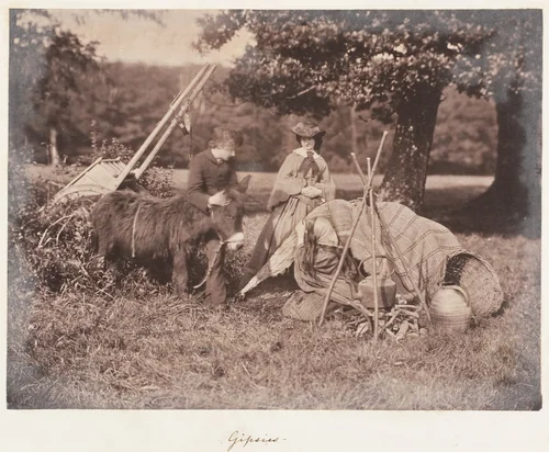 Gipsies by John Dillwyn Llewelyn, photograph, 1853-1856