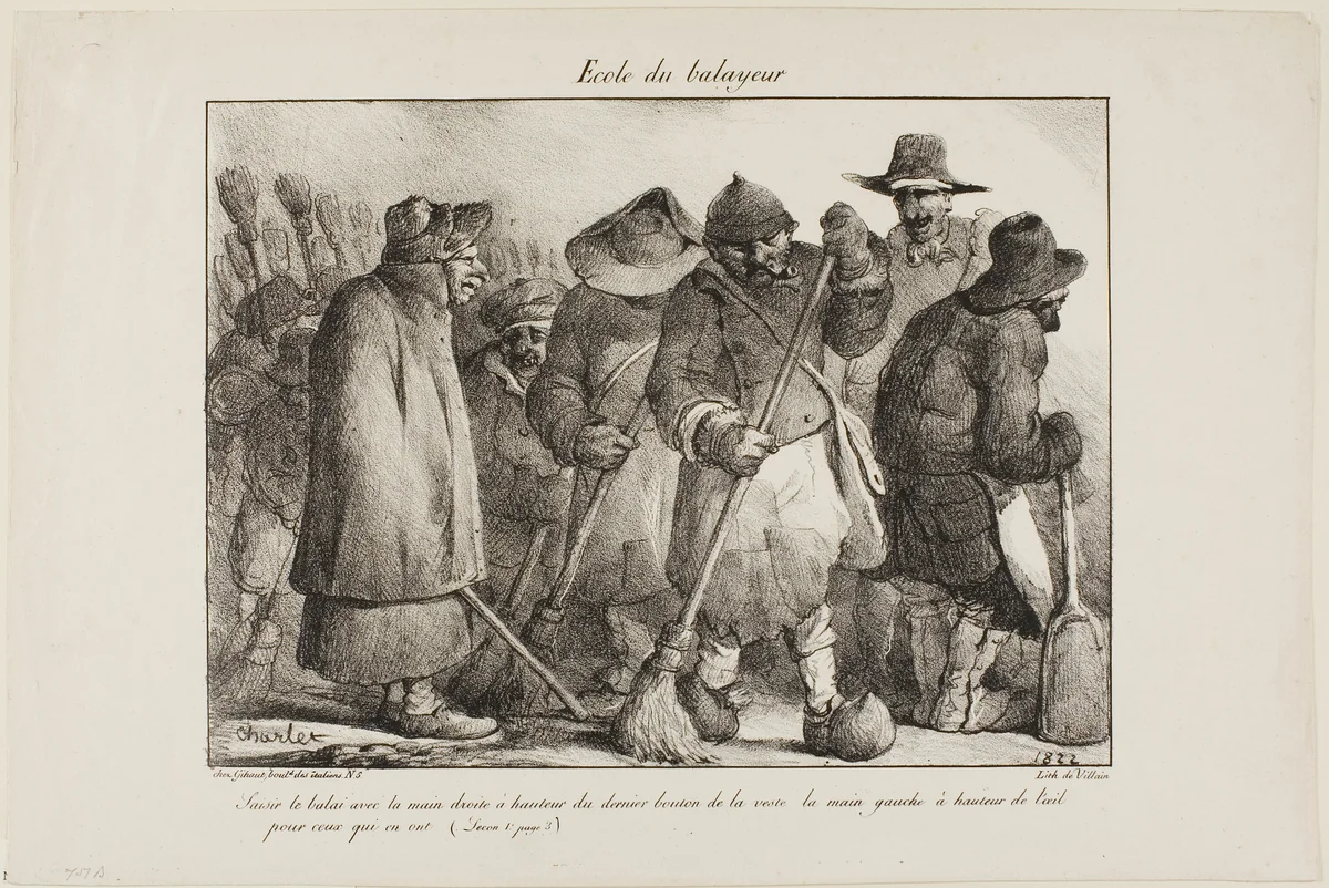 School for Street-Sweepers by Nicolas Toussaint Charlet, print, 1822