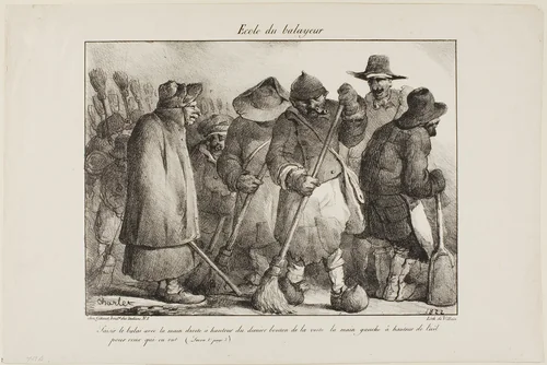 School for Street-Sweepers by Nicolas Toussaint Charlet, print, 1822