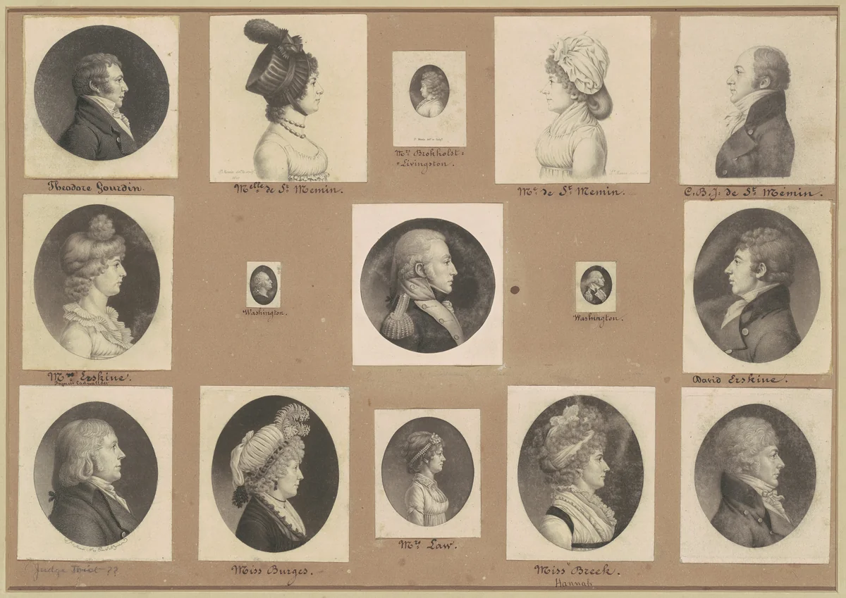 Saint-Mémin Collection of Portraits, Group 50 by Charles B. J. Févret de Saint-Mémin, volume, 1797-1809
