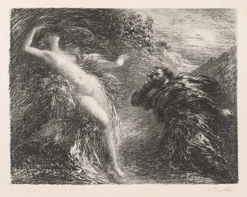 Manfred and Astarté by Henri Fantin-Latour, print, 1892