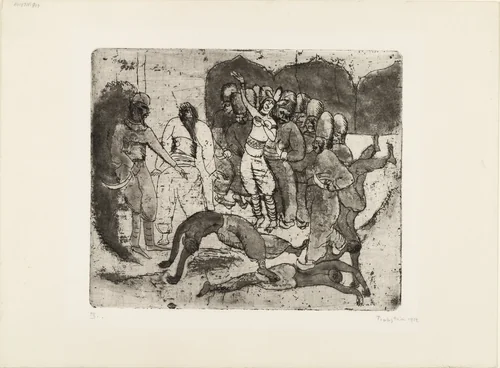 Russian Ballet III (Russisches Ballett III) by Max Pechstein, print, 1912