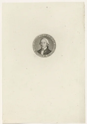 Portret van Adriaan Klaver by Abraham Jacobsz. Hulk, print, 1787