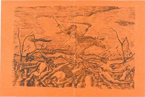 War by Henri Rousseau, print, 1894