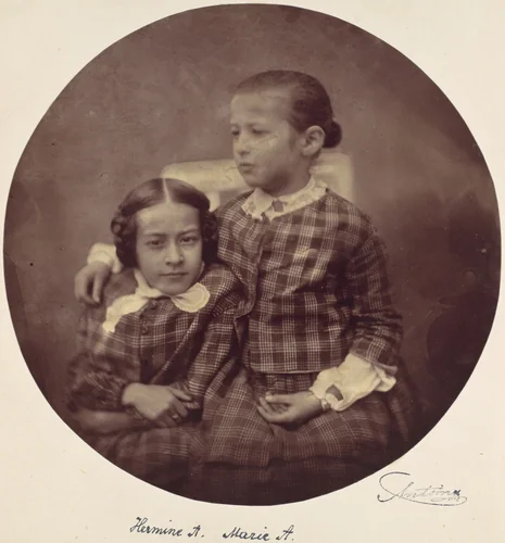 Hermine and Marie Antoine by Franz Antoine, photograph, 1850-1869
