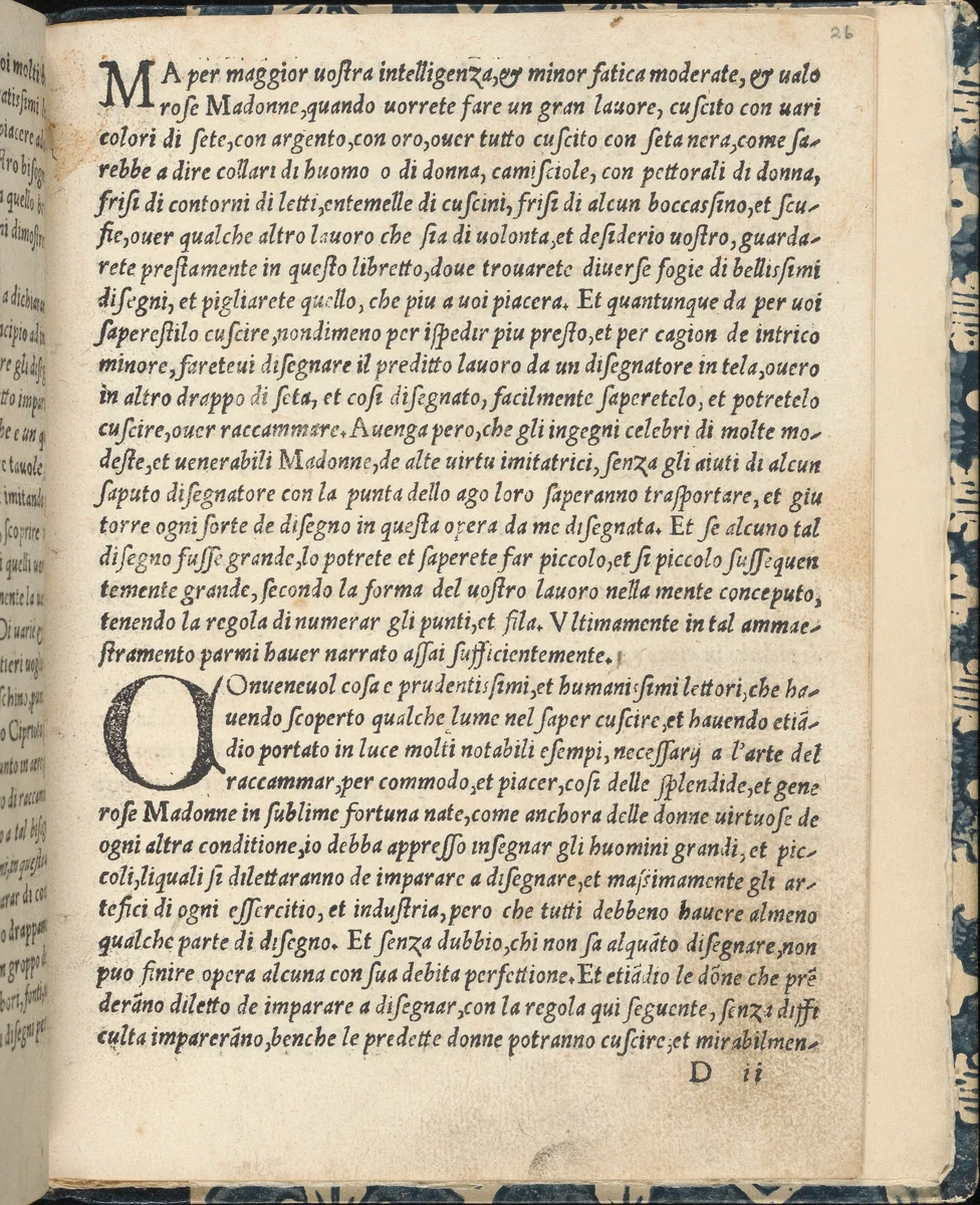 Essempio di recammi, page 26 (recto) by Giovanni Antonio Tagliente, book, 1530