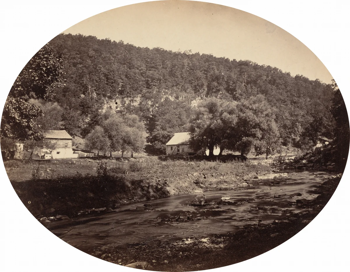 At Bedford Springs by John Moran, photograph, 1861-1871
