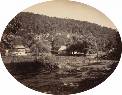 At Bedford Springs by John Moran, photograph, 1861-1871