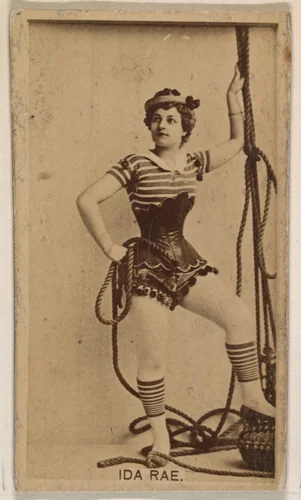 Ida Rae, from the Actresses series (N245) issued by Kinney Brothers to promote Sweet Caporal Cigarettes by Kinney Brothers Tobacco Company, photograph, 1890