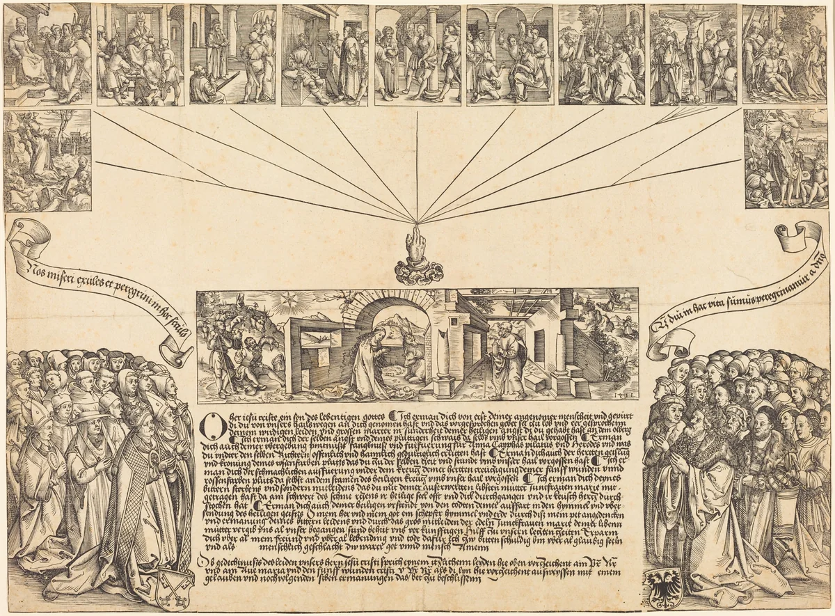 The Nativity and Passion of Christ by Wolf Traut, print, 1511