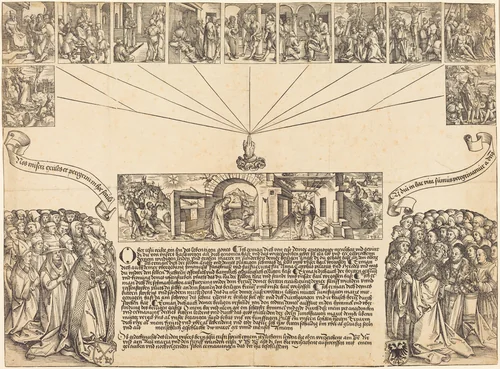 The Nativity and Passion of Christ by Wolf Traut, print, 1511