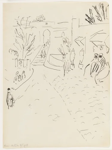 À la Porte de las Casbah by Henri Matisse, drawing, 1913