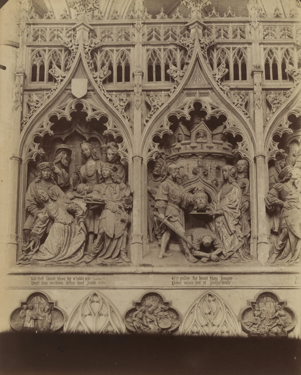 Amiens, Clôture du Choeur 1472-1531 by Eugène Atget, photograph, 1900