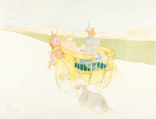 A Drive in the Country by Henri de Toulouse-Lautrec, print, 1897