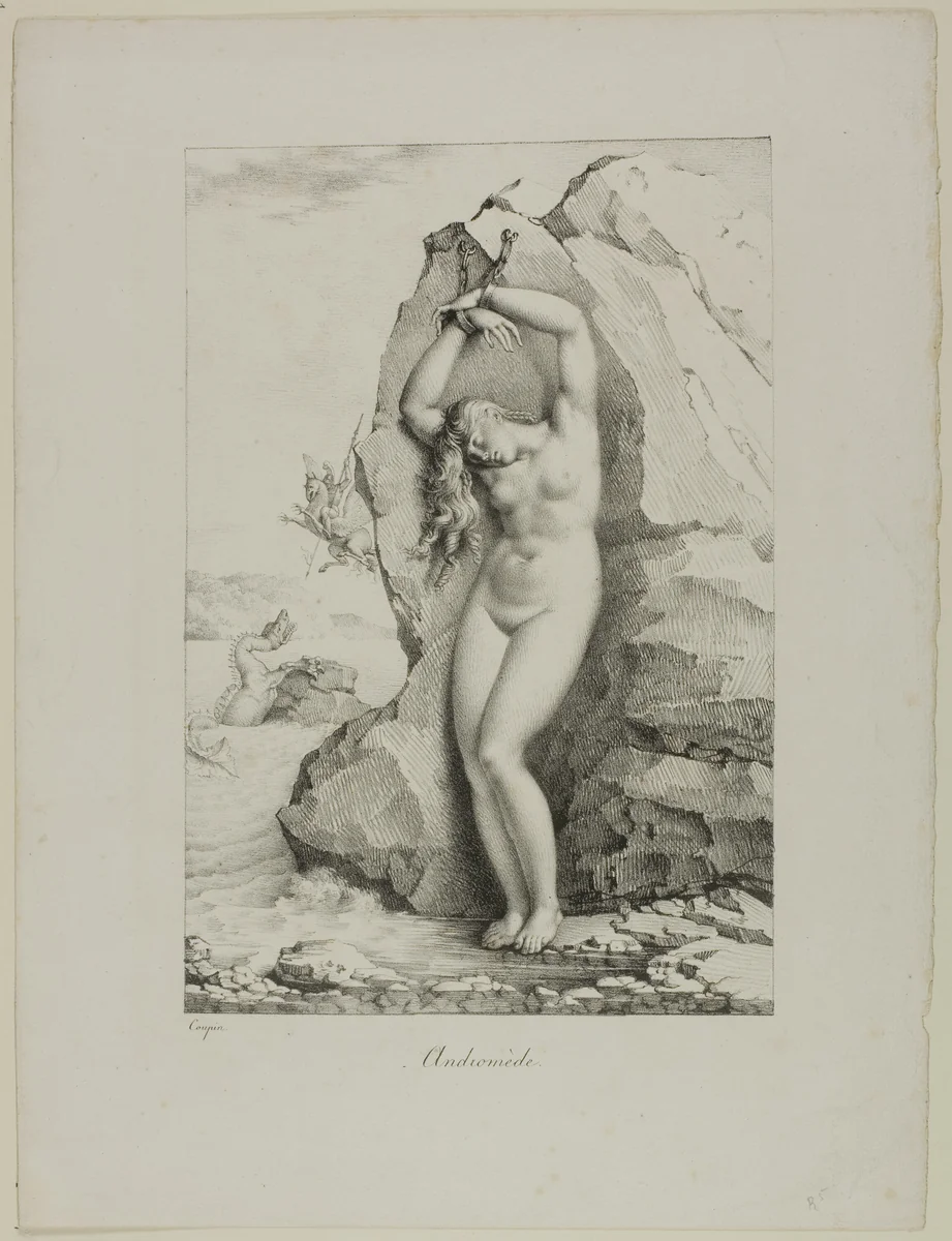 Andromeda by Marie Philippe Coupin de La Couperie, print, 1814-1824