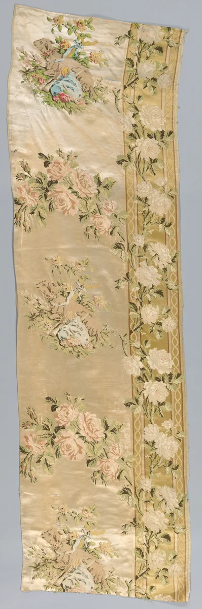 Length of Brocaded Satin by Philippe de Lasalle, textile, 1775-1785