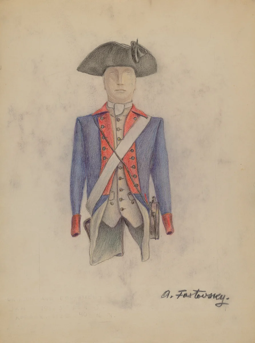 Uniform by Aaron Fastovsky, index of american design, 1936