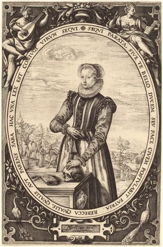 Josina Hamels by Hendrick Goltzius, print, 1580