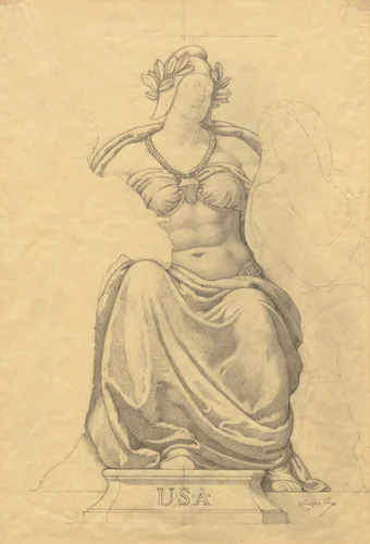 Sketch by Kenyon Cox, drawing, 1912