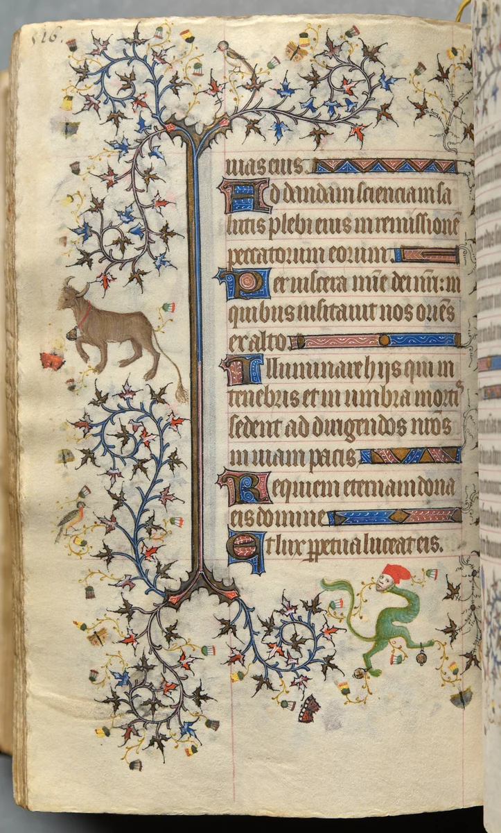 Hours of Charles the Noble, King of Navarre (1361-1425): fol. 252v, Text by Master of the Brussels Initials and Associates, book, 1400-1410