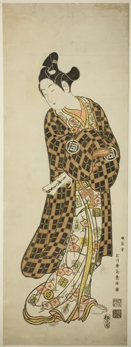 The Actor Sanogawa Ichimatsu I as Hisamatsu by Ishikawa Toyonobu, print, 1743-1753