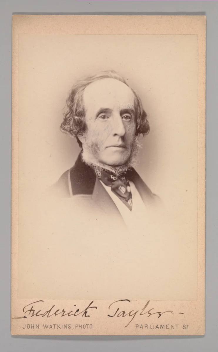 [Frederick Taylor] by John and Charles Watkins, photograph, 1860-1869