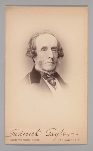 [Frederick Taylor] by John and Charles Watkins, photograph, 1860-1869