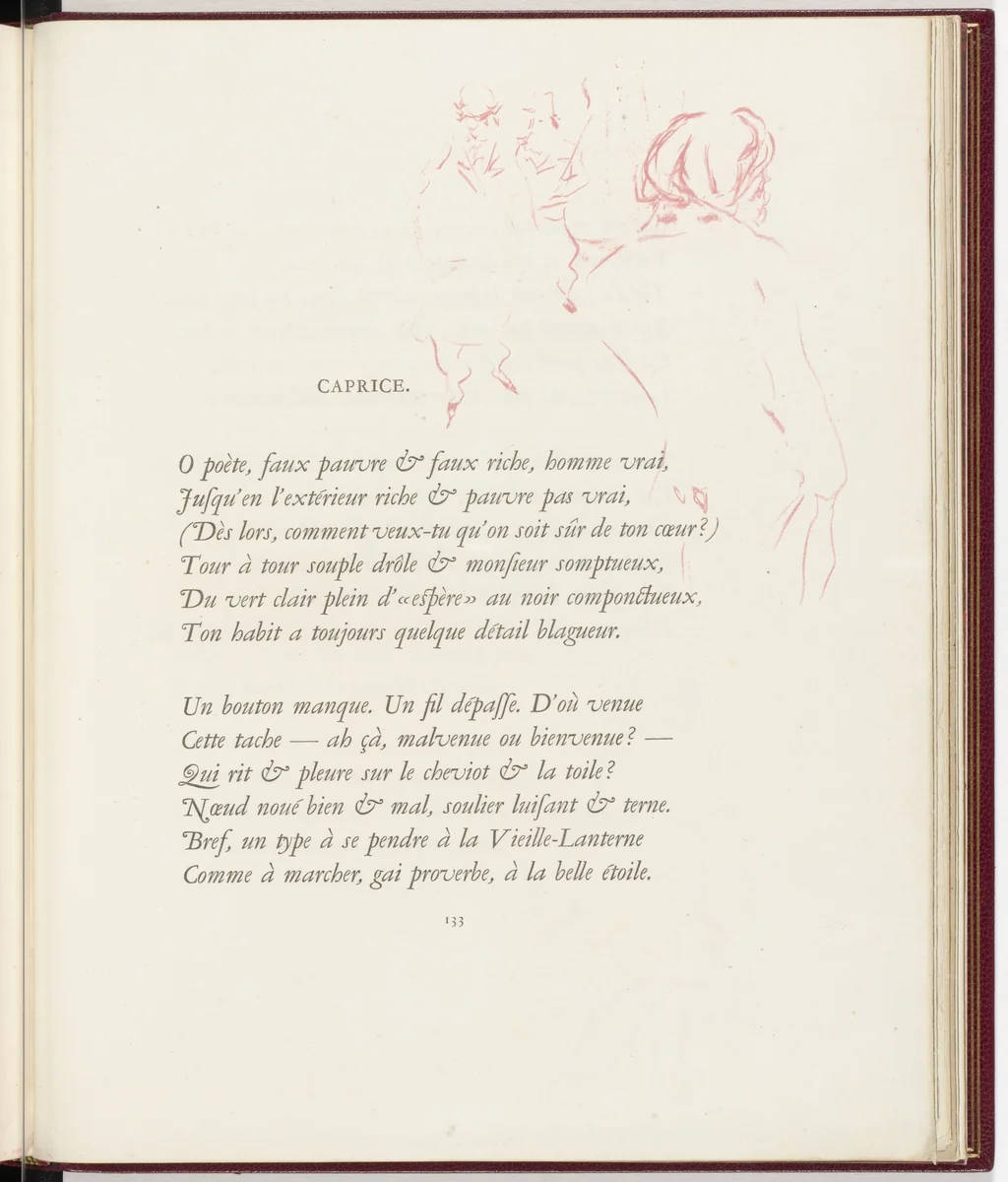 In-text plate (page 133) from Parallèlement (In Parallel) by Pierre Bonnard, illustrated book, 1900
