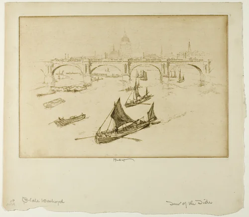 Waterloo Bridge by Joseph Pennell, print, 1893