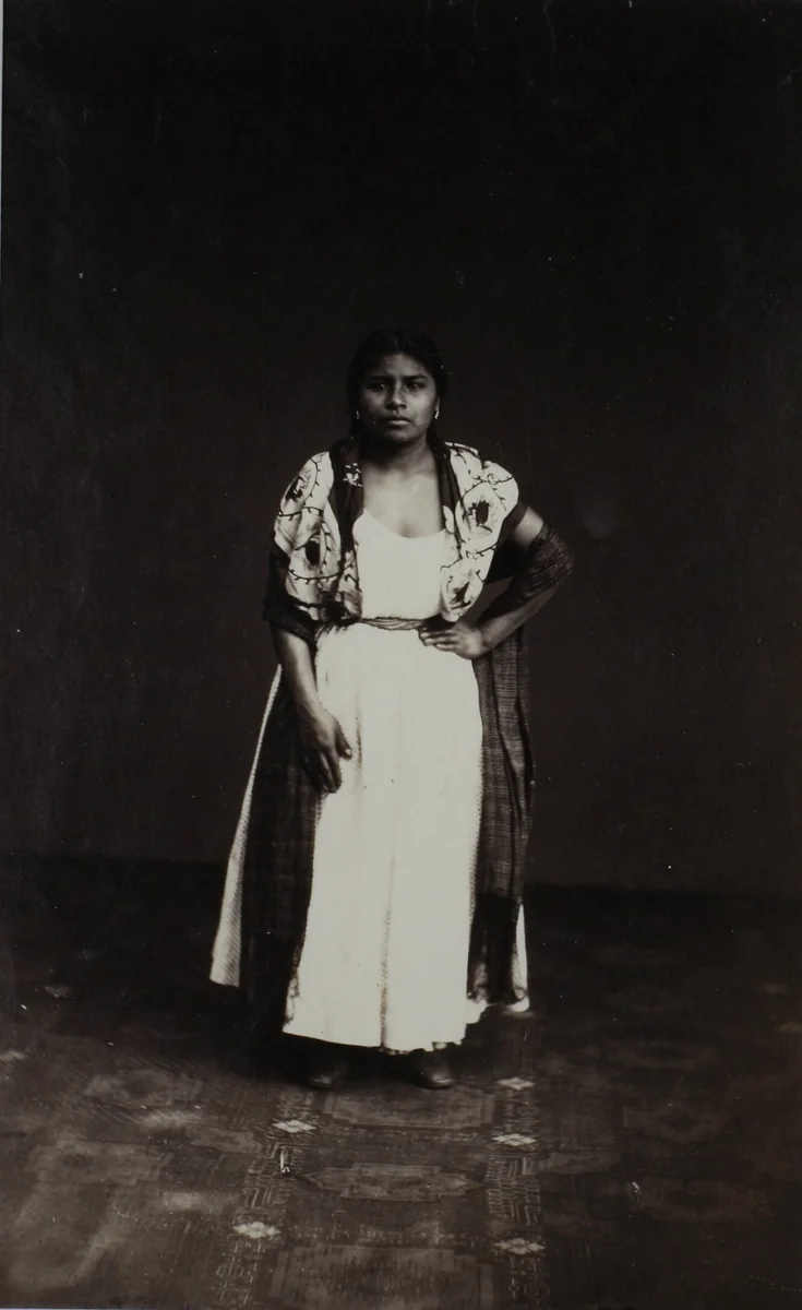 Study of Indian Girl, Mexico by Imprimerie d'Aubert et Cie., photograph, 1859-1869
