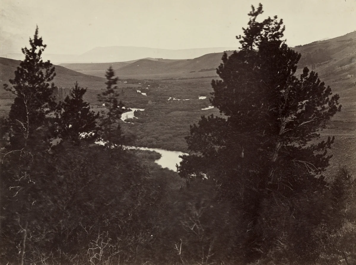 Valley of the Great Laramie from the Mountains by Andrew Joseph Russell, photograph, 1860