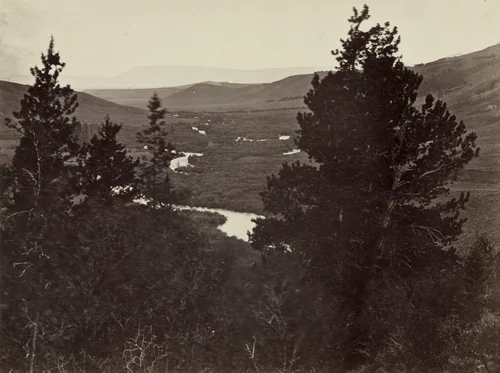 Valley of the Great Laramie from the Mountains by Andrew Joseph Russell, photograph, 1860