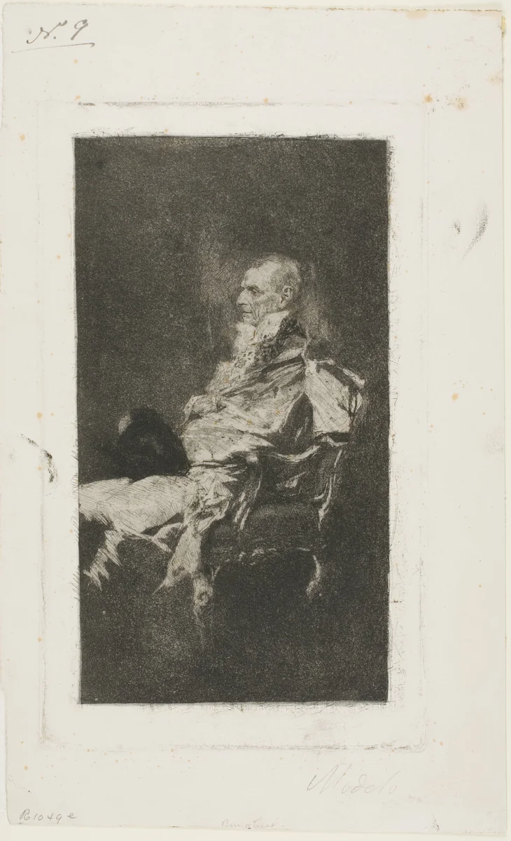 Diplomat by Mariano Fortuny, print, 1858-1874