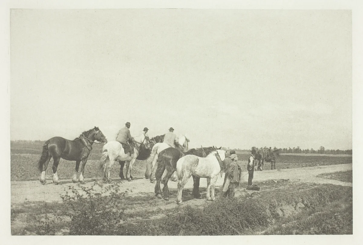 Homewards from Plough by J. Gale, print, 1884-1889