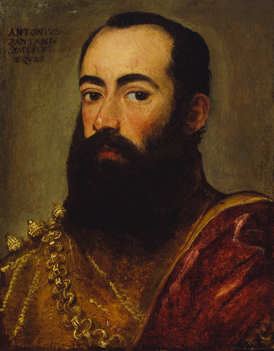 Portrait Presumed to Be of Antonio Zantani by Venetian, painting, 1550-1560