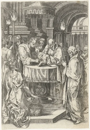 Besnijdenis van Christus by Abraham de Bruyn, print, 1571
